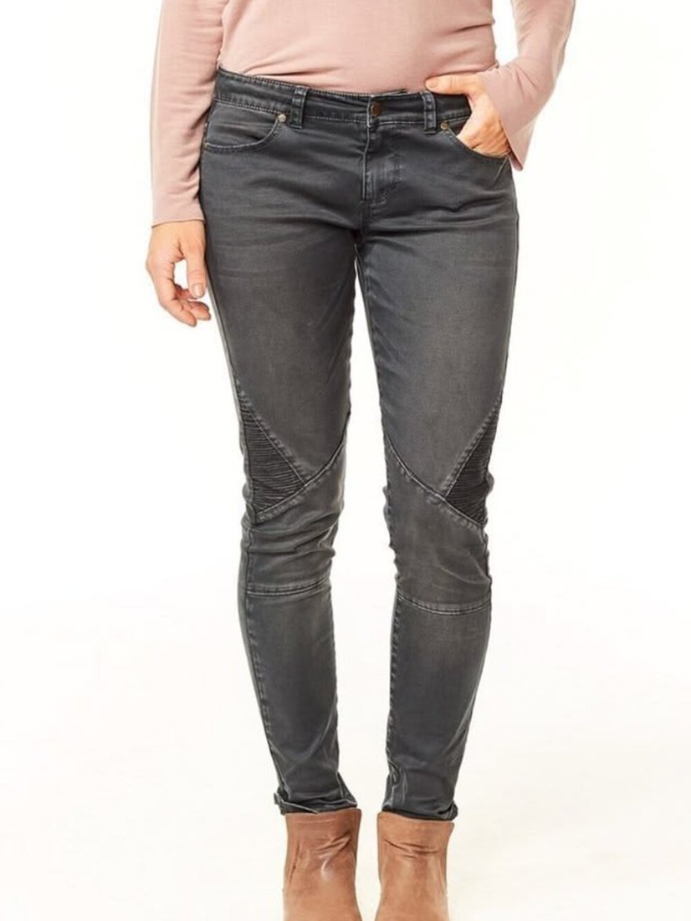 Carve Designs Women's Traverse Pant Moto Style Skinny Charcoal Gray Size 12